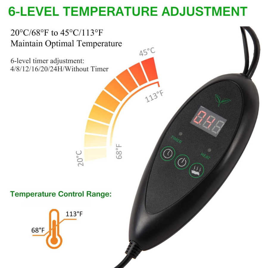 Almofada de calor impermeável  - Seedling Heat Mat avaliação e preço